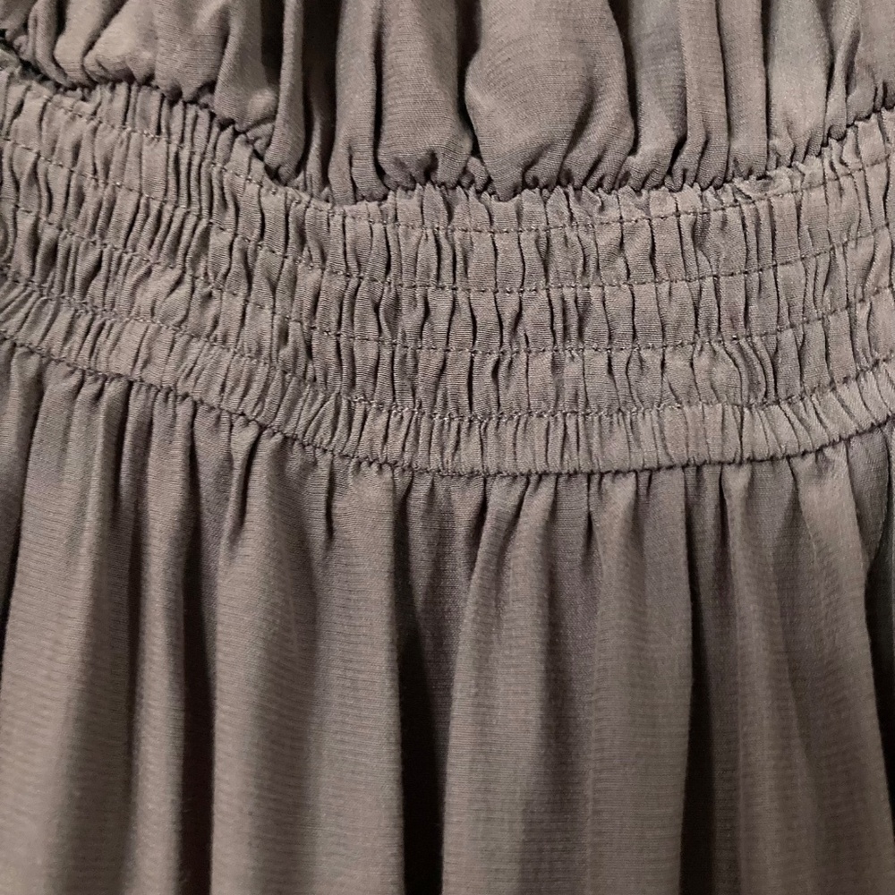 Off Shoulder Long Sleeve Smocked Waist Maxi Dress - Picture 7 of 10